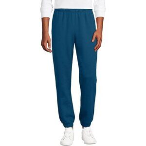 NWOT Lands' End Men's XXL Lounge Pants Blue 100% Cotton Elastic Waist